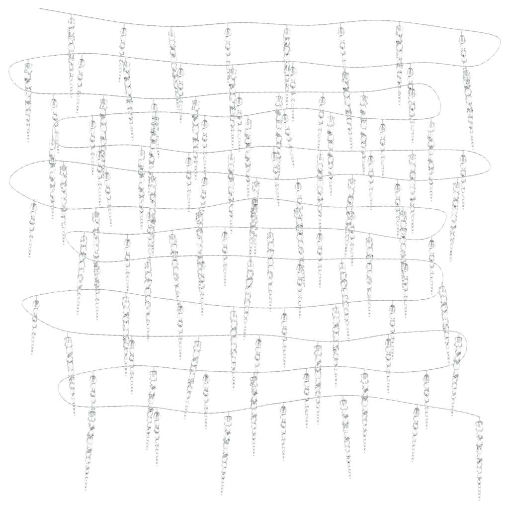 Christmas Icicle Light 200 LEDs Blue 20 m Acrylic PVC